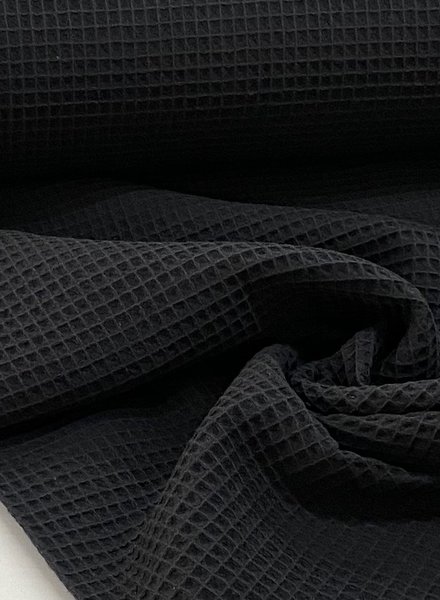 black waffle cotton