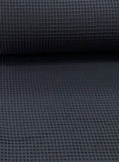 black waffle cotton
