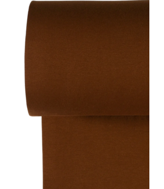 chocolate brown cuff fabric - GOTS certified