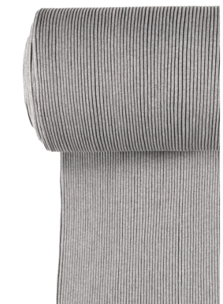 gray melee - extra thick rib cuff fabric