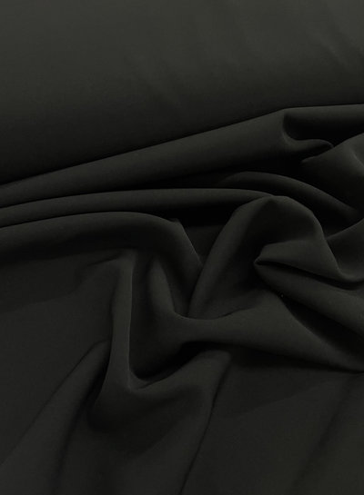 M. zwart prachtig doorvallende stof - voor broeken en kleedjes
