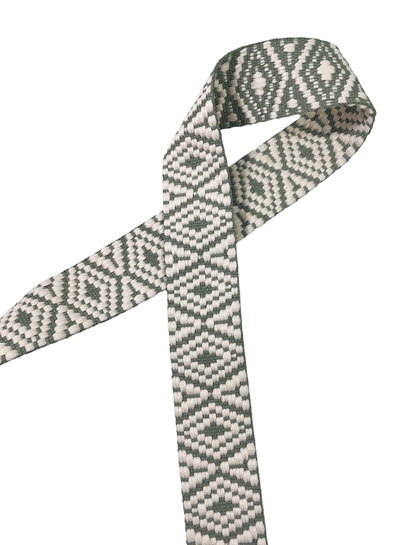 Aztec bag strap 38 mm - soft green