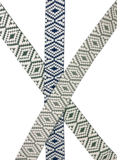 Aztec bag strap 38 mm - soft green