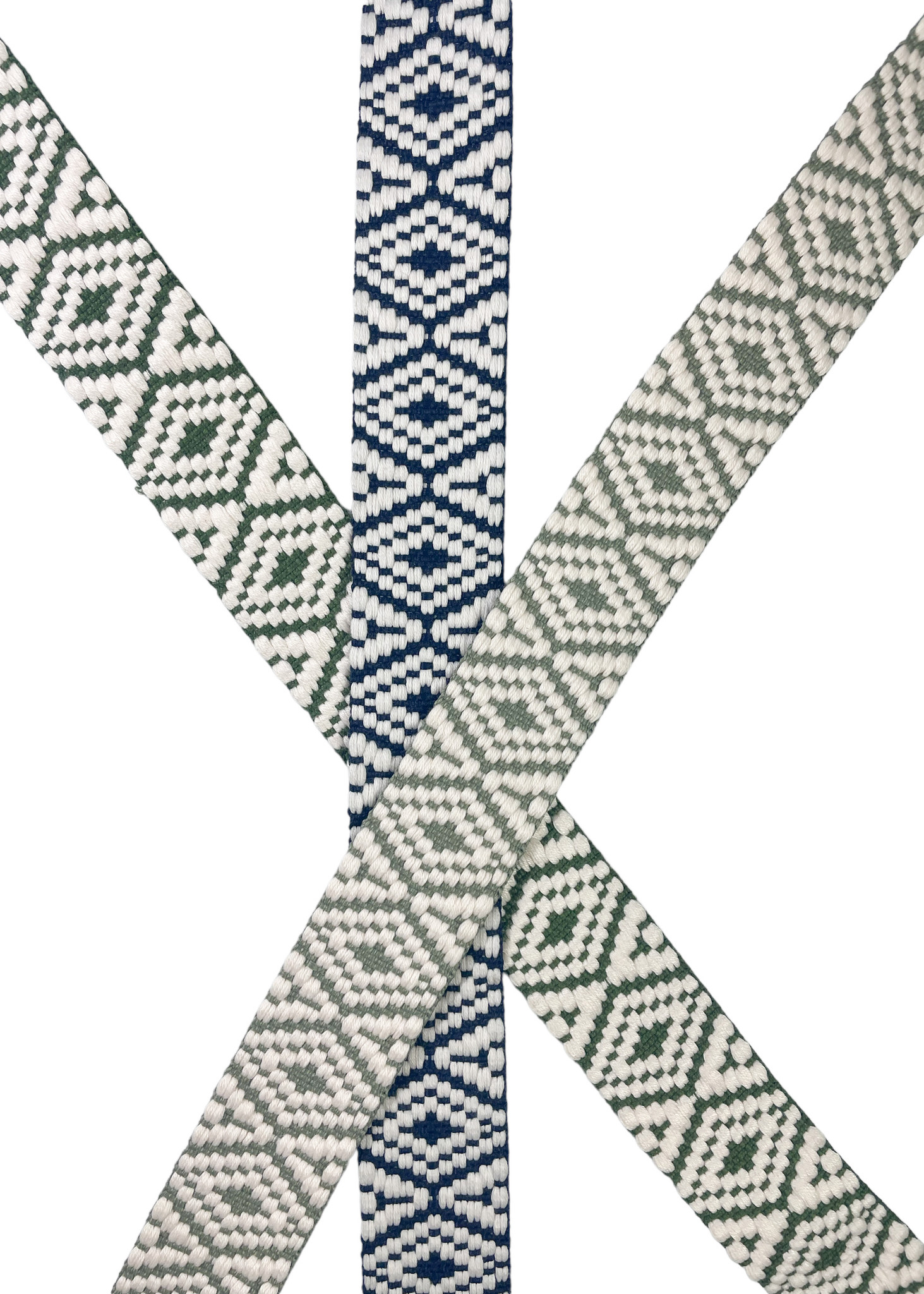 Aztec bag strap 38 mm soft green Madeline De Stoffenmadam