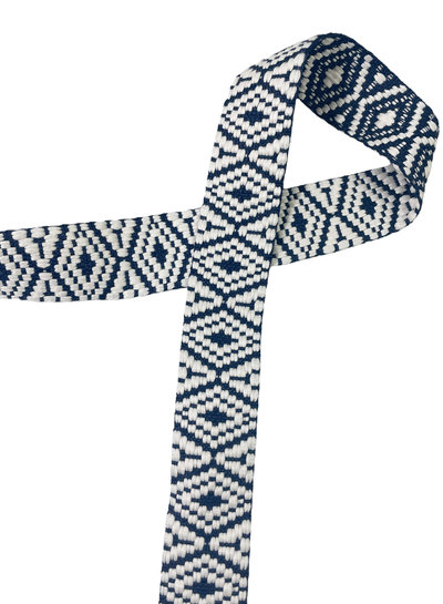 M. Aztec bag strap 38 mm - navy blue