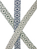 M. Aztec bag strap 38 mm - navy blue