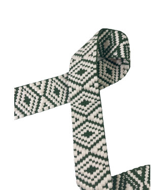 Aztec bag strap 38 mm - green