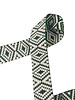 Aztec bag strap 38 mm - green