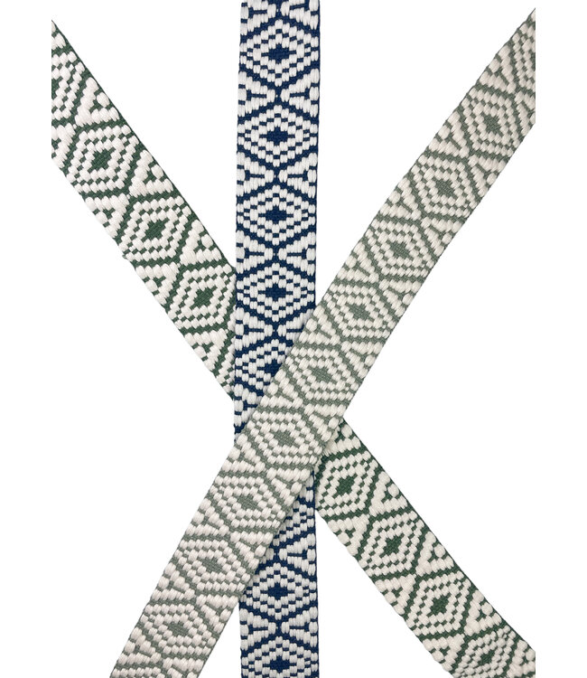 Aztec tassenband 38 mm - groen