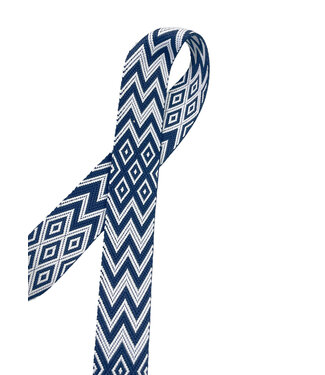 chevron bag strap 38 mm - navy blue