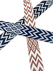 chevron bag strap 38 mm - navy blue
