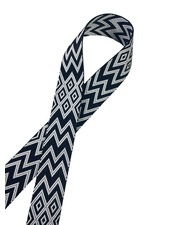 M. chevron bag strap 38 mm - black white