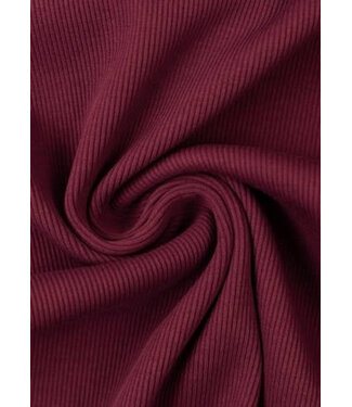 Swafing bordeaux rib - cuff fabric 1 meter wide