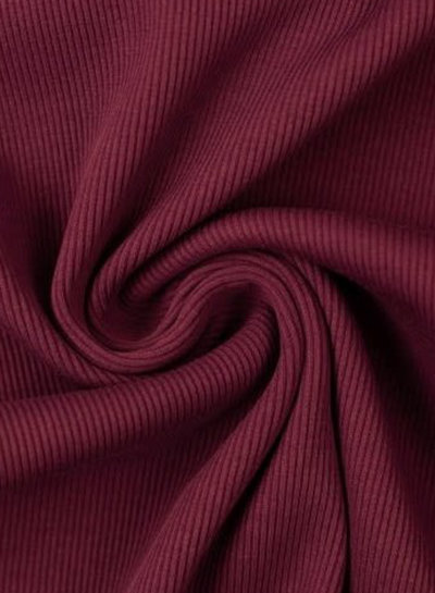 Swafing bordeaux rib - cuff fabric 1 meter wide