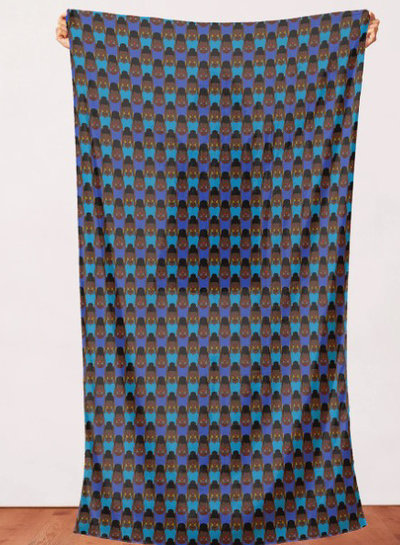 Paintbrush girl talk - cotton