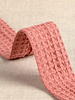 waffle cotton bias - 27 mm - marsala - per meter