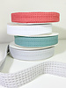 M. waffle cotton bias - 27 mm - mint - per meter