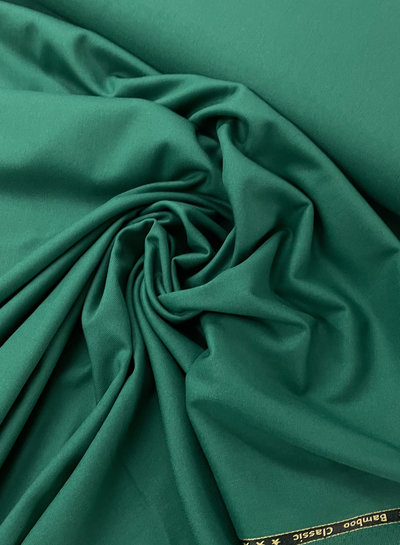 M. forest green supple fabric - no crease - bamboo -