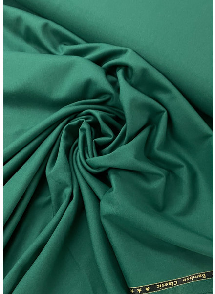 forest green supple fabric - no crease - bamboo -
