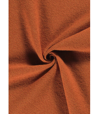 burnt orange boiled wool
