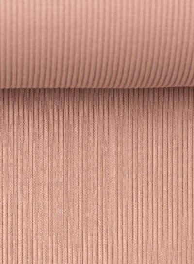 Swafing old pink - extra sturdy ribbing with ribbing - 1 meter width