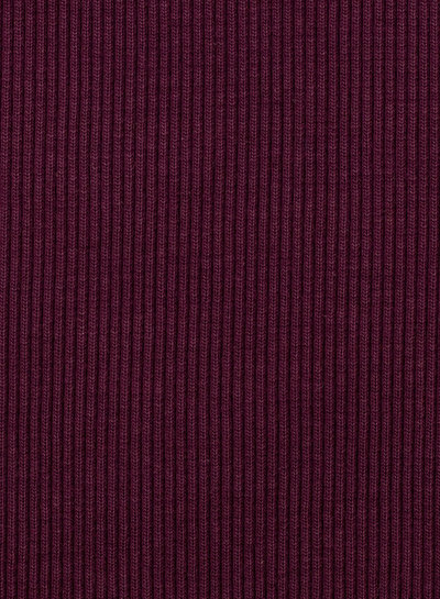 Swafing plum - extra sturdy ribbing with ribbing - 1 meter width