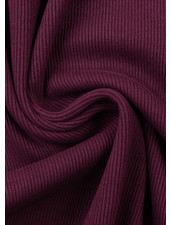 Swafing plum - extra sturdy ribbing with ribbing - 1 meter width