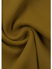 Swafing mustard - extra sturdy ribbing with rib - 1 meter width