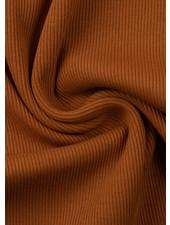 Swafing cognac - extra stevige boordstof met ribbel - 1 meter breedte