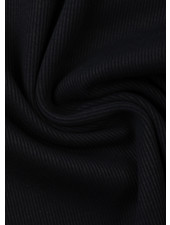 Swafing navy blue - extra firm ribbing with rib - 1 meter width