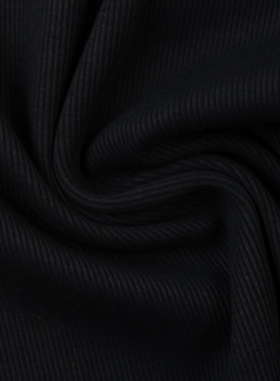 Swafing navy blue - extra firm ribbing with rib - 1 meter width