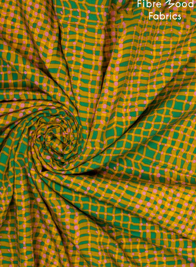 Fibremood sasha - checks with dots - viscose tencel