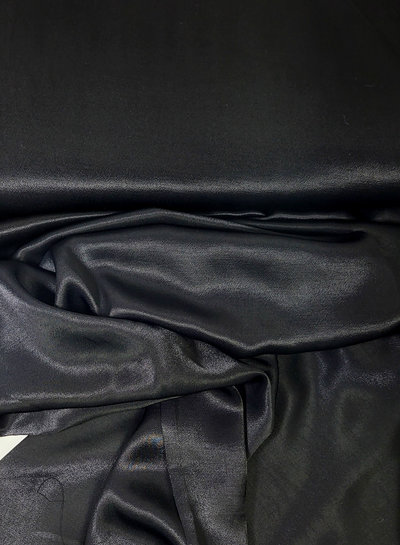 M. beautiful satin viscose - black