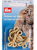 Prym fur hooks and eyes - beige - 3 sets