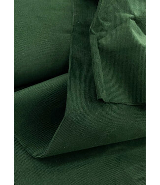 donkergroen - dunne ribbel corduroy/  babyrib