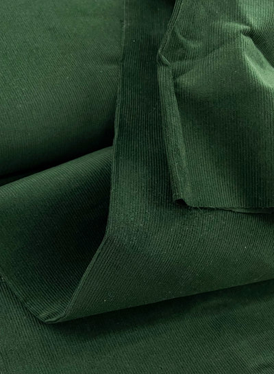 donkergroen - dunne ribbel corduroy/  babyrib