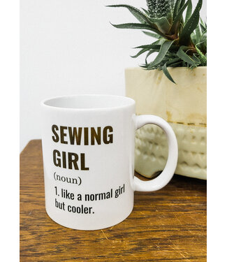 SEWING GIRL - mug