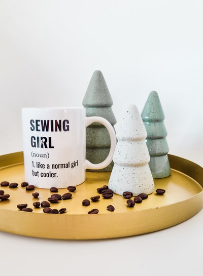 M. SEWING GIRL - mug