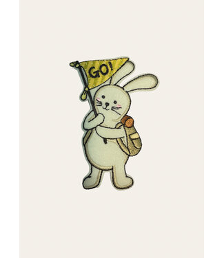 cheering rabbit - ironable application