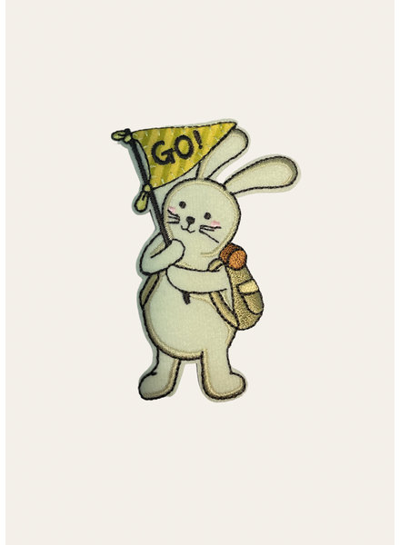 cheering rabbit - ironable application