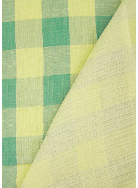 Katia fabrics lime green checks - muslin tetra