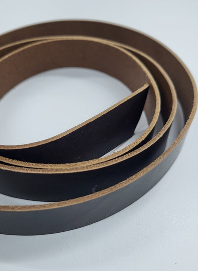 grain leather strap - dark brown - 19 mm