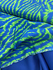 M. blue green zebra print - viscose