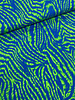 M. blue green zebra print - viscose