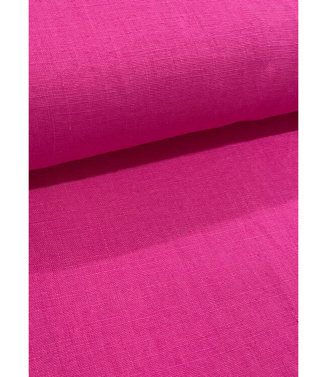 fuchsia - soepelvallend 100% linnen