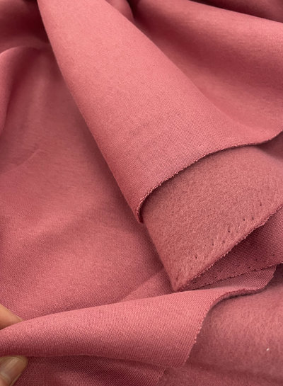 dark old pink - thick jogging, softly roughened on the inside n