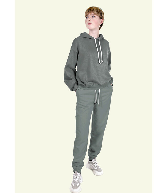 grijsblauw - dikke jogging, zacht opgeruwd aan de binnenkant n (beschikbaar vanaf 5/2)