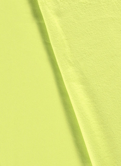 lime green - thick jogging, softly roughened on the inside n