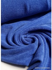cobalt blue sponge - stretch terry cloth