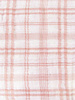 Katia fabrics tartan print soft pink muslin / double gauze